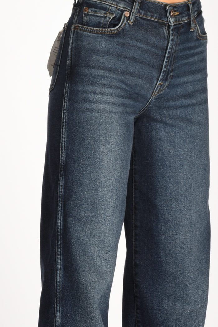 7 For All Mankind Jeans Lotta Blu Scuro Donna - 5