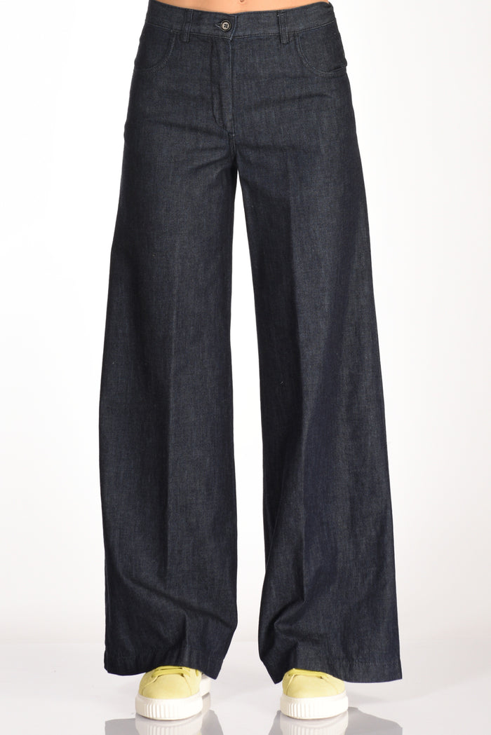 Aspesi Pantalone Denim Blu Donna - 3