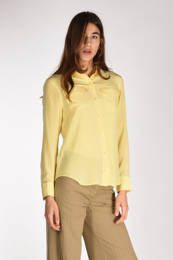 Equipment Femme Camicia Tasche Giallo Donna