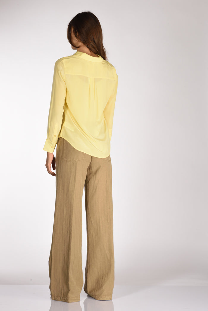 Equipment Femme Camicia Tasche Giallo Donna - 5