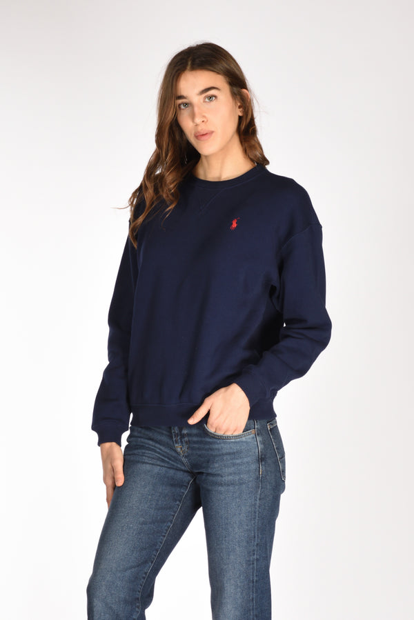 Polo Ralph Lauren Felpa Girocollo Blu Donna