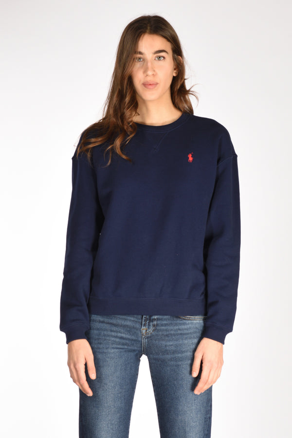 Polo Ralph Lauren Felpa Girocollo Blu Donna-2