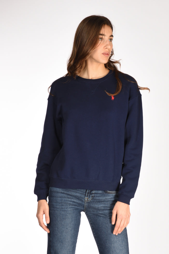 Polo Ralph Lauren Felpa Girocollo Blu Donna - 3