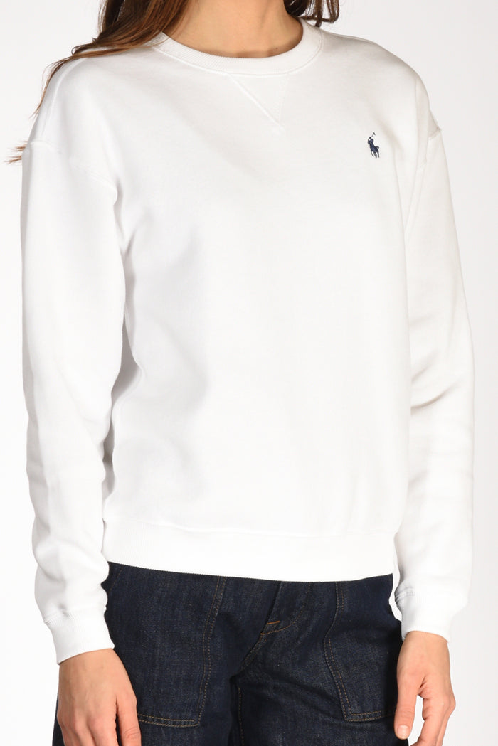 Polo Ralph Lauren Felpa Girocollo Bianco Donna - 4