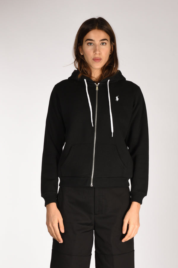 Polo Ralph Lauren Felpa Zippata Nero Donna-2