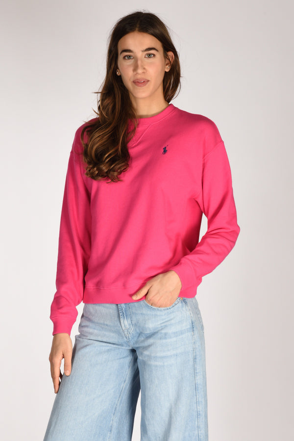 Polo Ralph Lauren Felpa Giro. Fucsia Donna