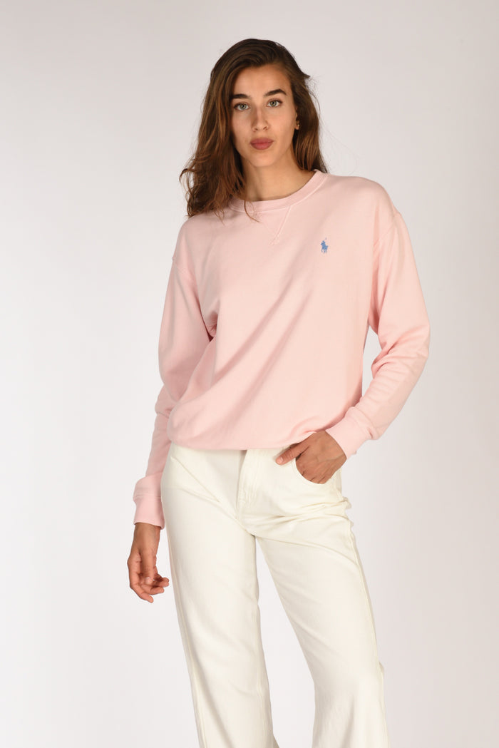 Polo Ralph Lauren Felpa Giro. Rosa Donna - 1