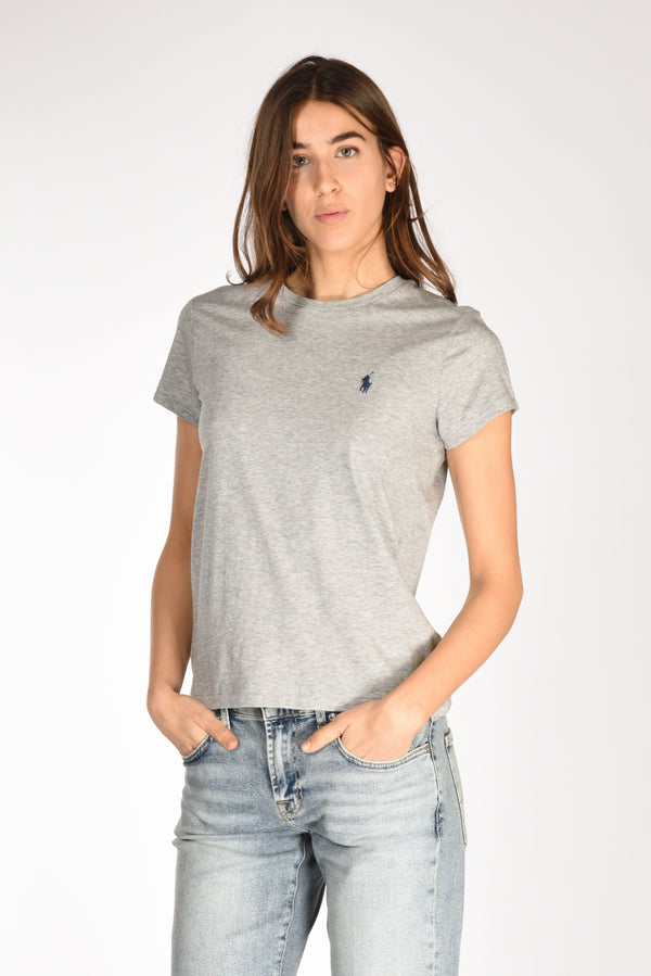 Polo Ralph Lauren Tshirt M.m. Grigio Chiaro Donna