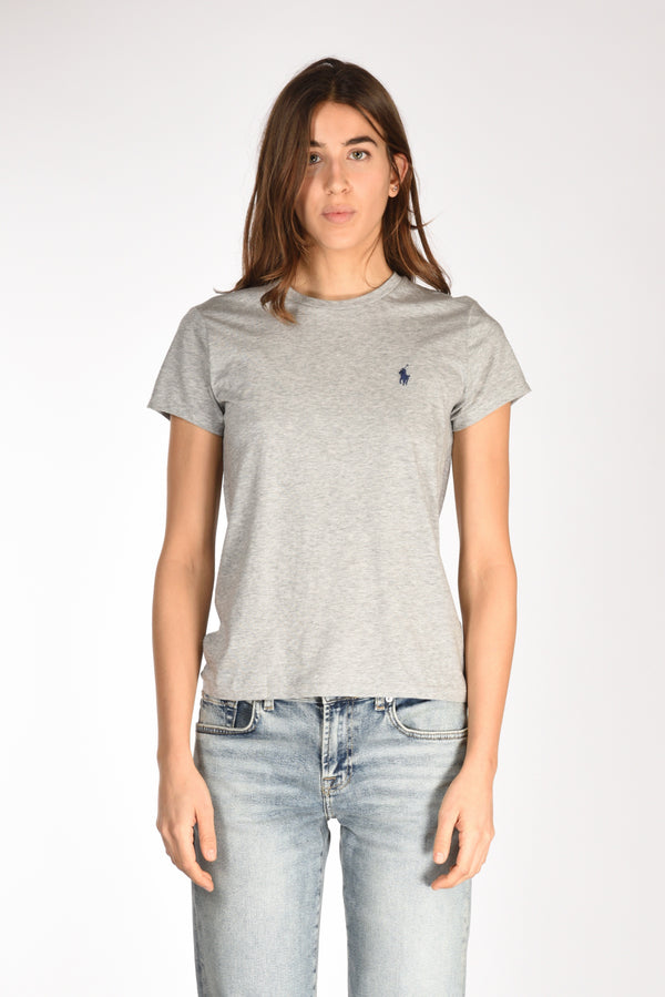 Polo Ralph Lauren Tshirt M.m. Grigio Chiaro Donna-2