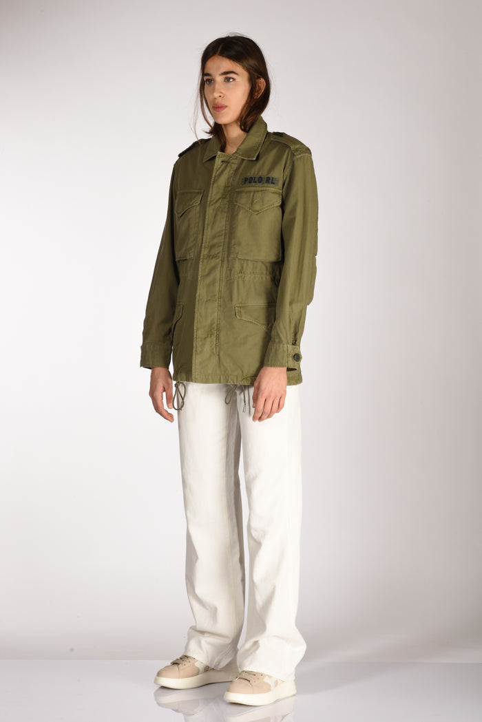 Polo Ralph Lauren Field Jacket Verde Donna - 4