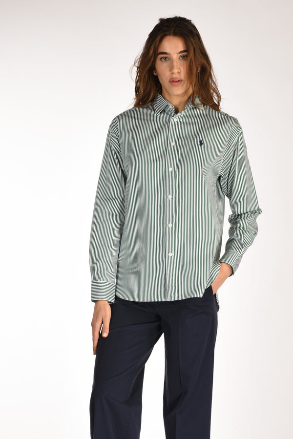 Polo Ralph Lauren Camicia Verde/bianco Donna