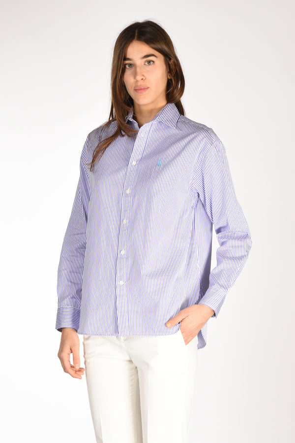 Polo Ralph Lauren Camicia Bianco/viola Chiaro Donna