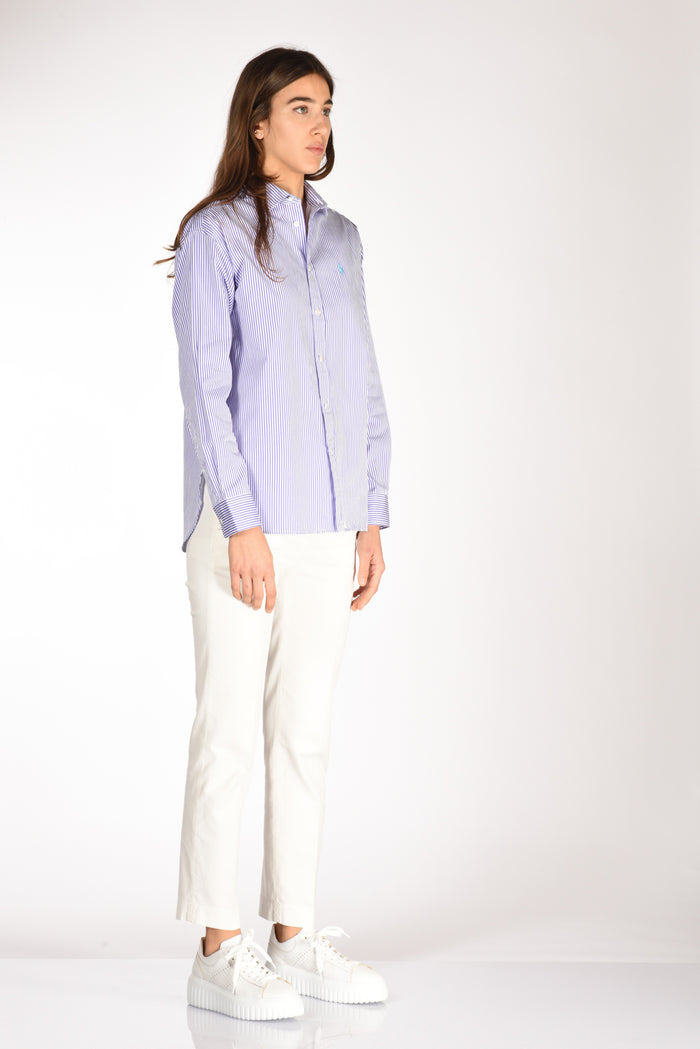 Polo Ralph Lauren Camicia Bianco/viola Chiaro Donna - 4