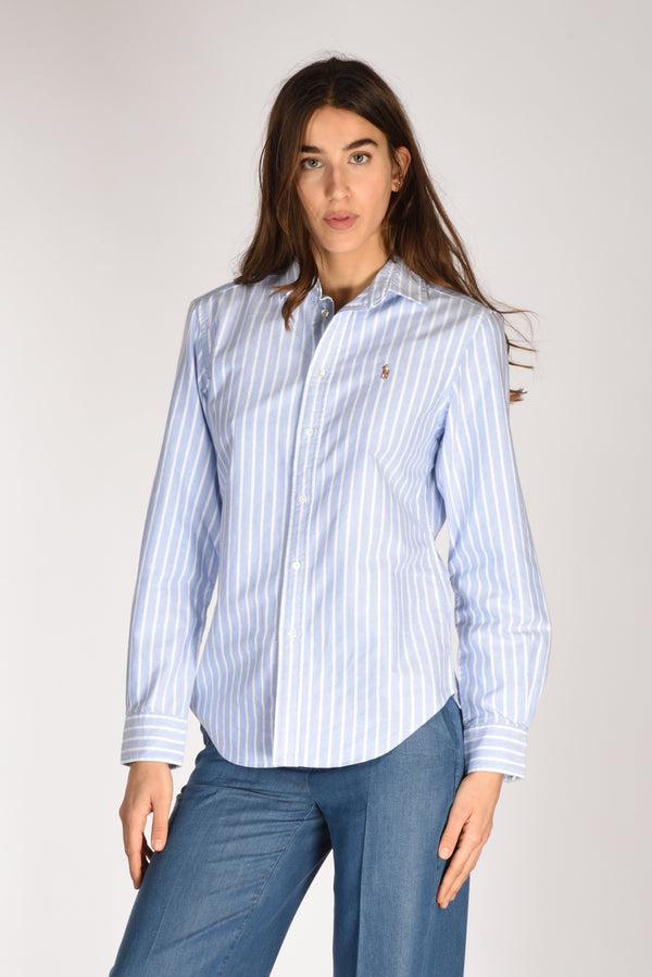 Polo Ralph Lauren Camicia Colletto Blu/bianco Donna