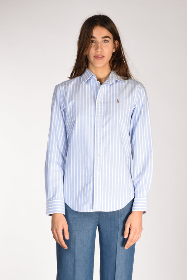 Polo Ralph Lauren Camicia Colletto Blu/bianco Donna-2