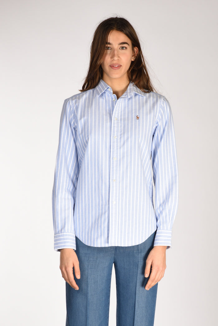 Polo Ralph Lauren Camicia Colletto Blu/bianco Donna - 2