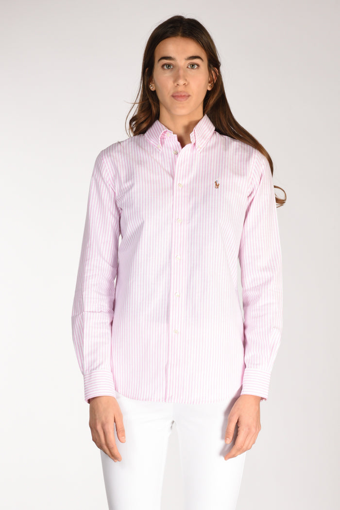 Polo Ralph Lauren Camicia Colletto Bianco/rosa Donna - 2