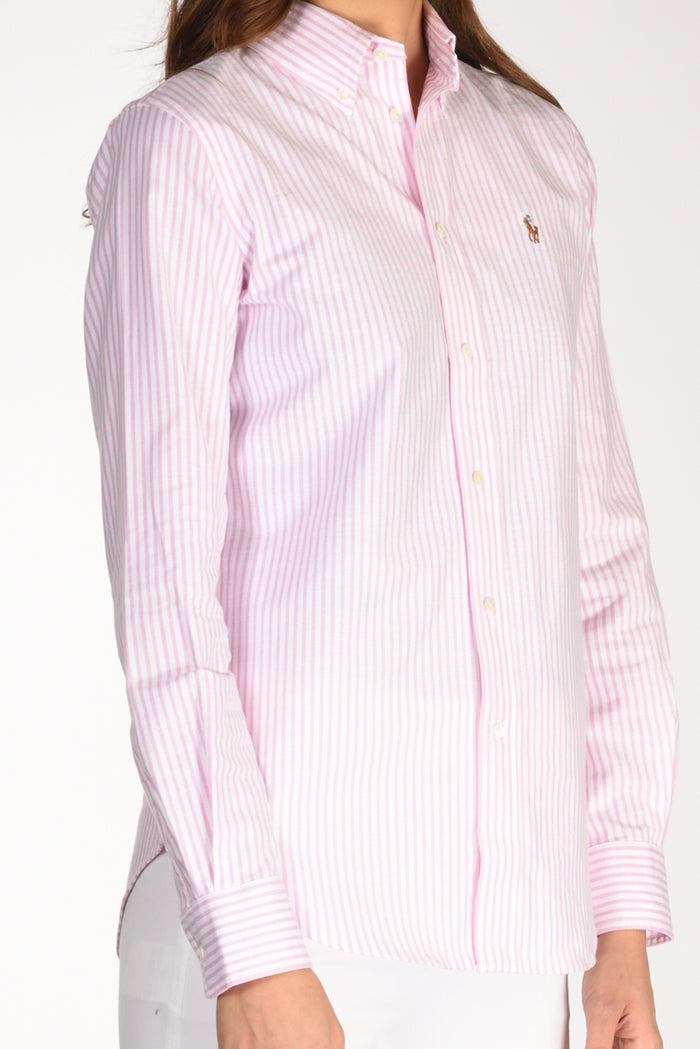 Polo Ralph Lauren Camicia Colletto Bianco/rosa Donna - 3