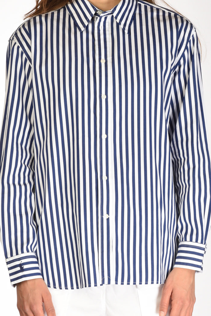 Polo Ralph Lauren Camicia Colletto Blu/bianco Donna - 3