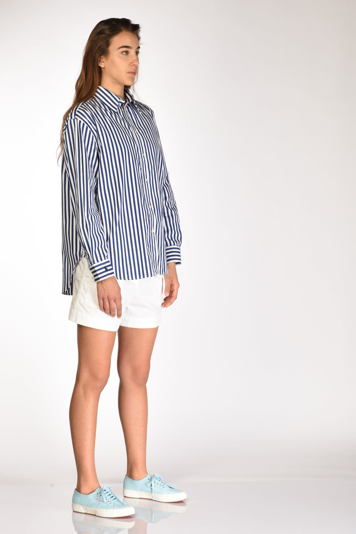 Polo Ralph Lauren Camicia Colletto Blu/bianco Donna - 4