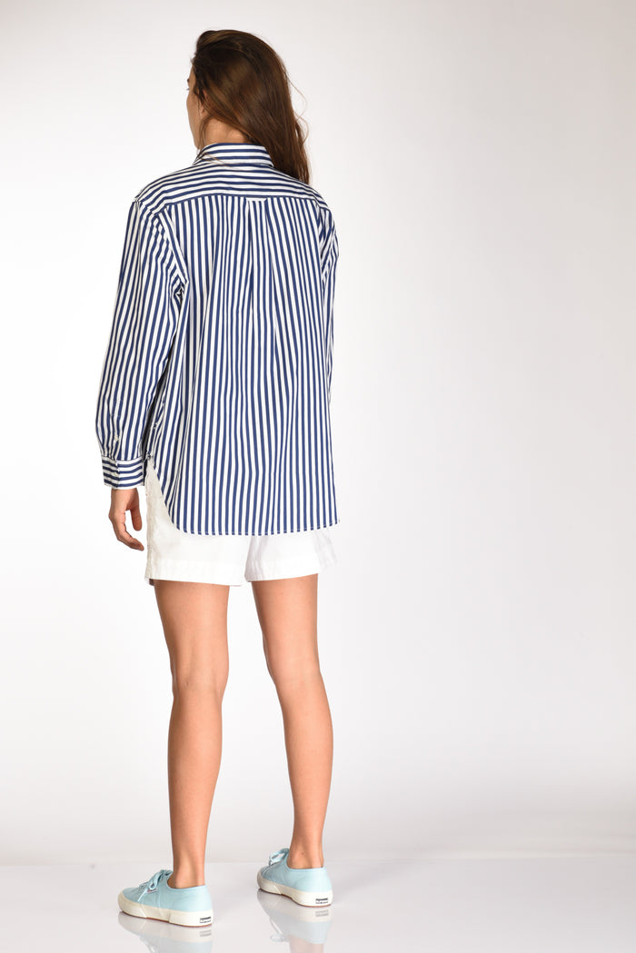 Polo Ralph Lauren Camicia Colletto Blu/bianco Donna - 5