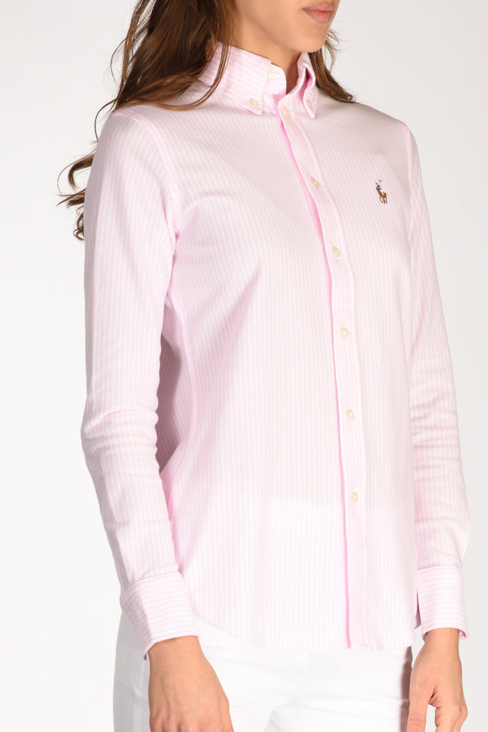 Polo Ralph Lauren Camicia Colletto Rosa/bianco Donna - 3