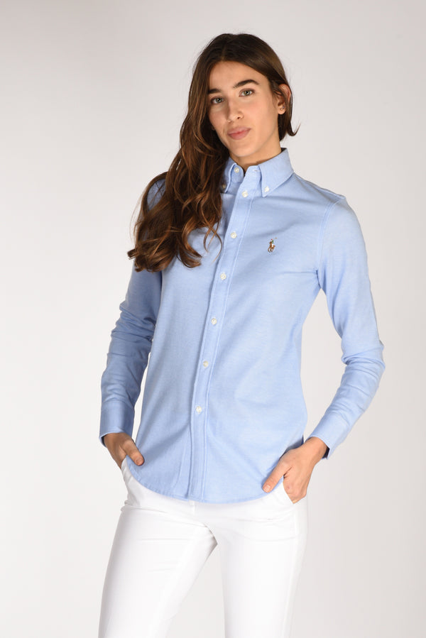 Polo Ralph Lauren Camicia Colletto Azzurro Donna