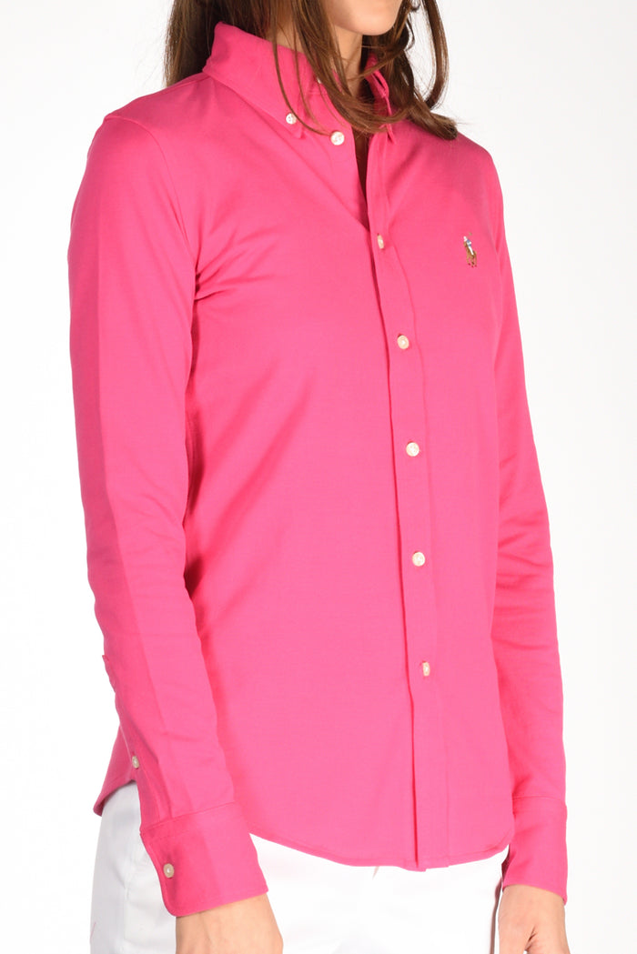 Polo Ralph Lauren Camicia Colletto Fucsia Donna - 3