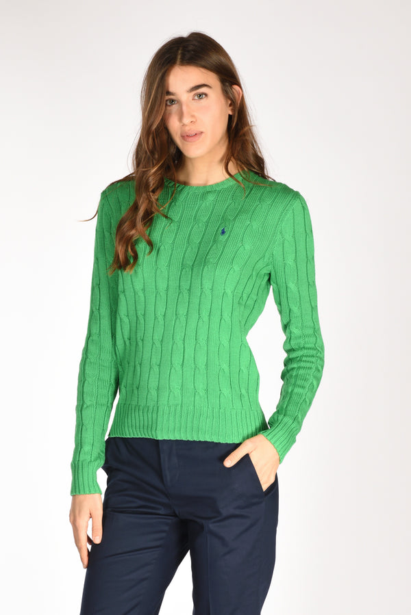 Polo Ralph Lauren Maglia Girocollo Verde Donna