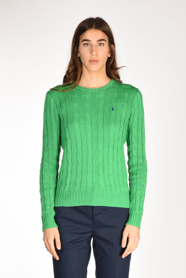 Polo Ralph Lauren Maglia Girocollo Verde Donna-2