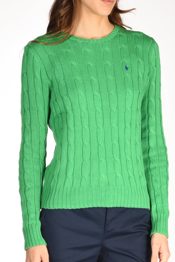 Polo Ralph Lauren Maglia Girocollo Verde Donna - 3