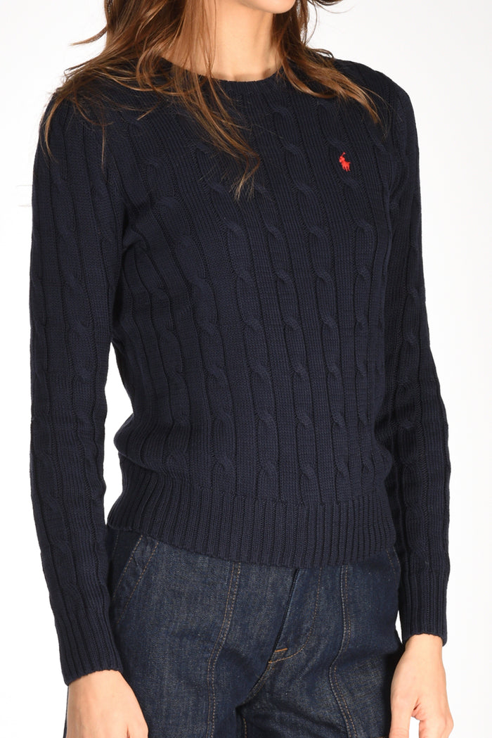 Polo Ralph Lauren Maglia Girocollo Blu Donna - 4