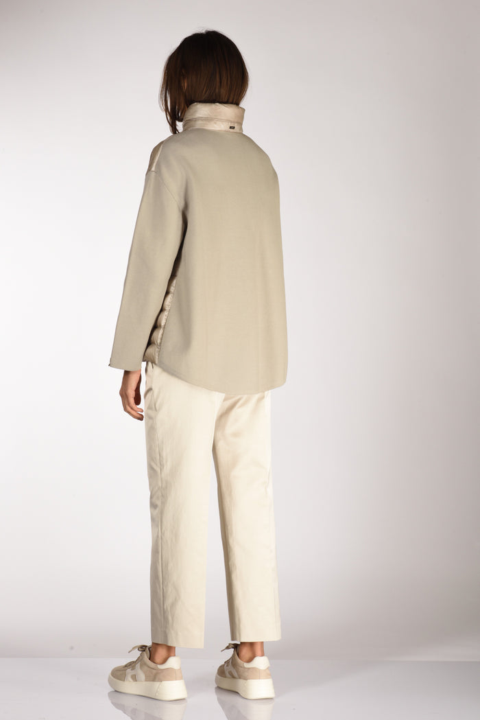 Herno Piumino Bitessuto Beige Donna - 5