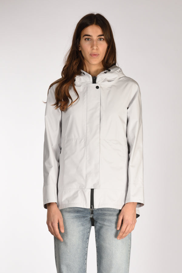 Herno Giacca Goretex Grigio Chiarissimo Donna-2