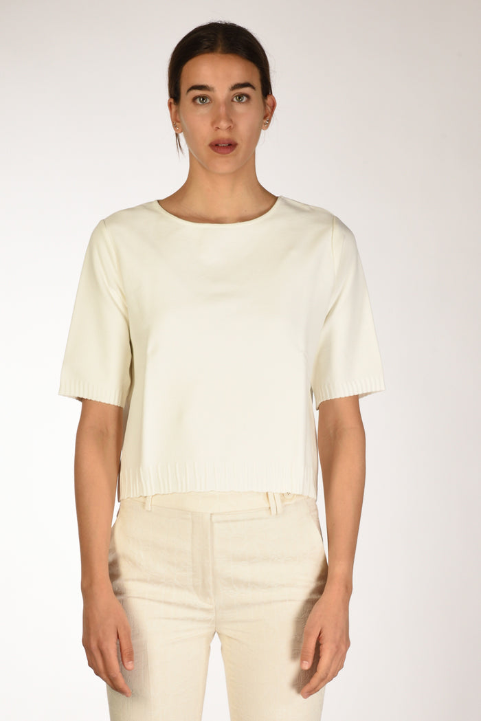 Base Milano Maglia Bianco Latte Donna - 2