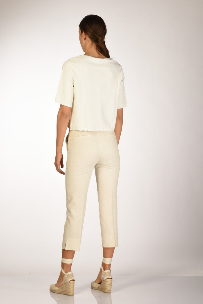 Base Milano Maglia Bianco Latte Donna - 5