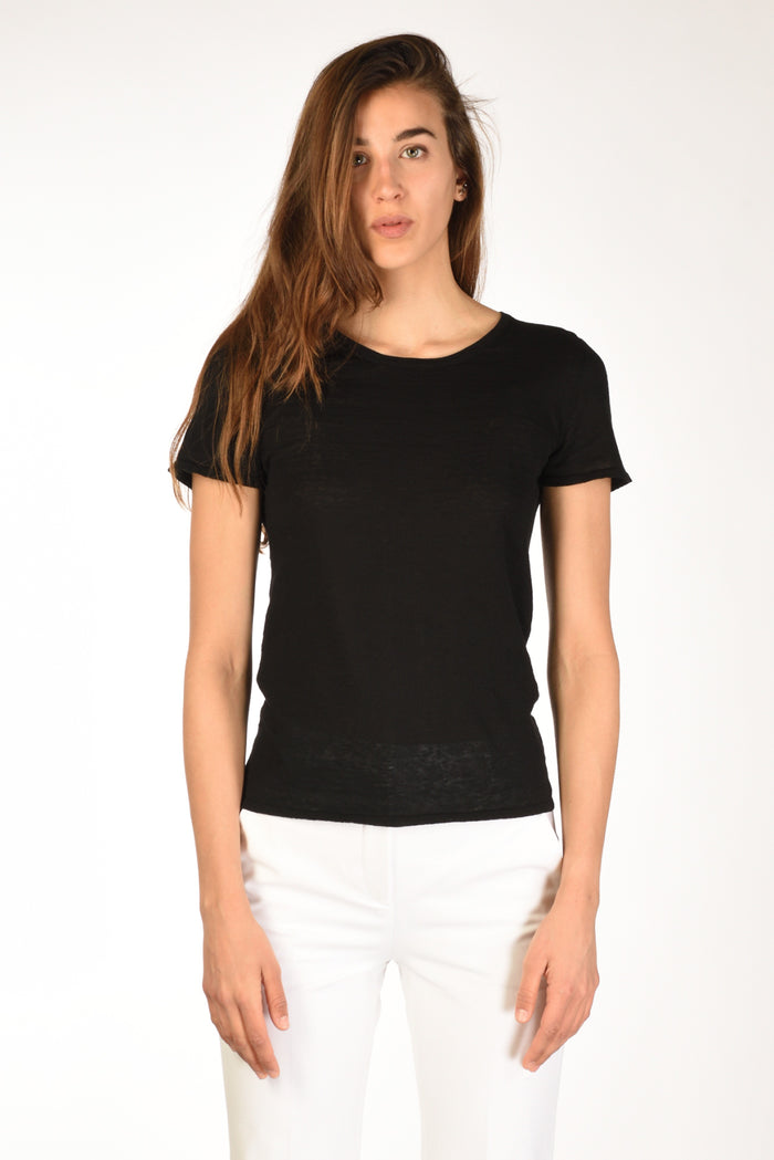 Base Milano Maglia Tshirt Nero Donna - 2