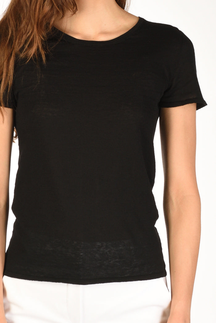 Base Milano Maglia Tshirt Nero Donna - 3