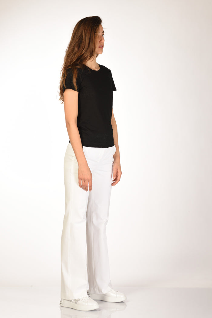 Base Milano Maglia Tshirt Nero Donna - 4