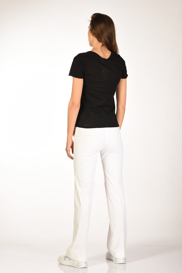 Base Milano Maglia Tshirt Nero Donna - 5