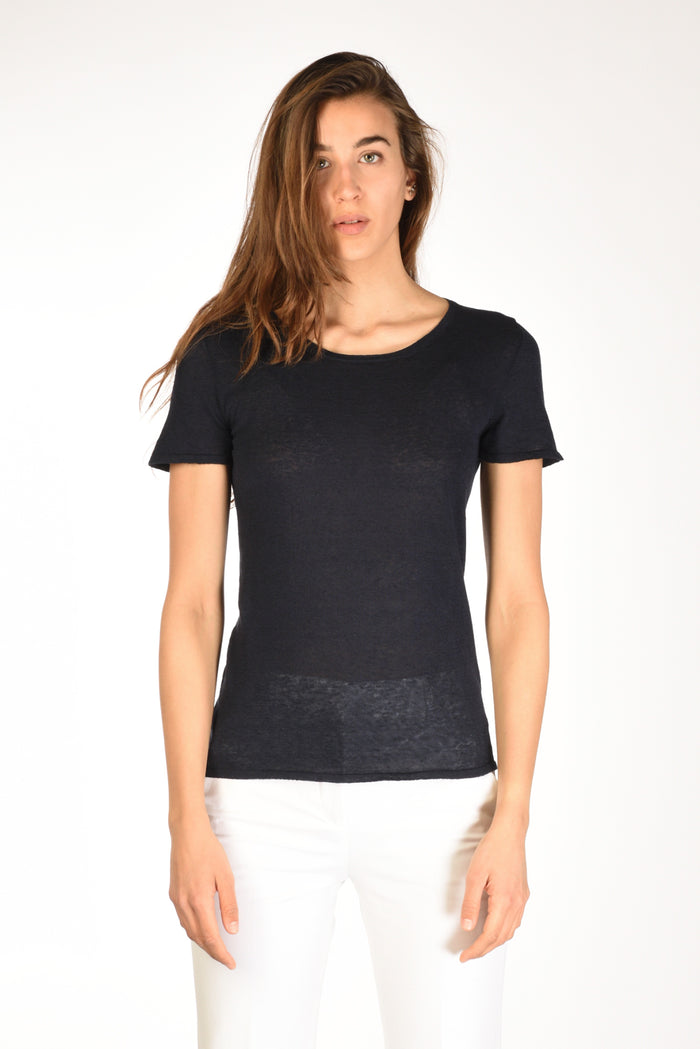 Base Milano Maglia Tshirt Blu Donna - 2