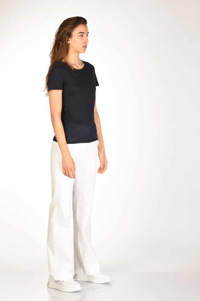Base Milano Maglia Tshirt Blu Donna - 4