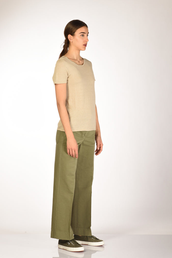 Base Milano Maglia Tshirt Beige Donna - 4