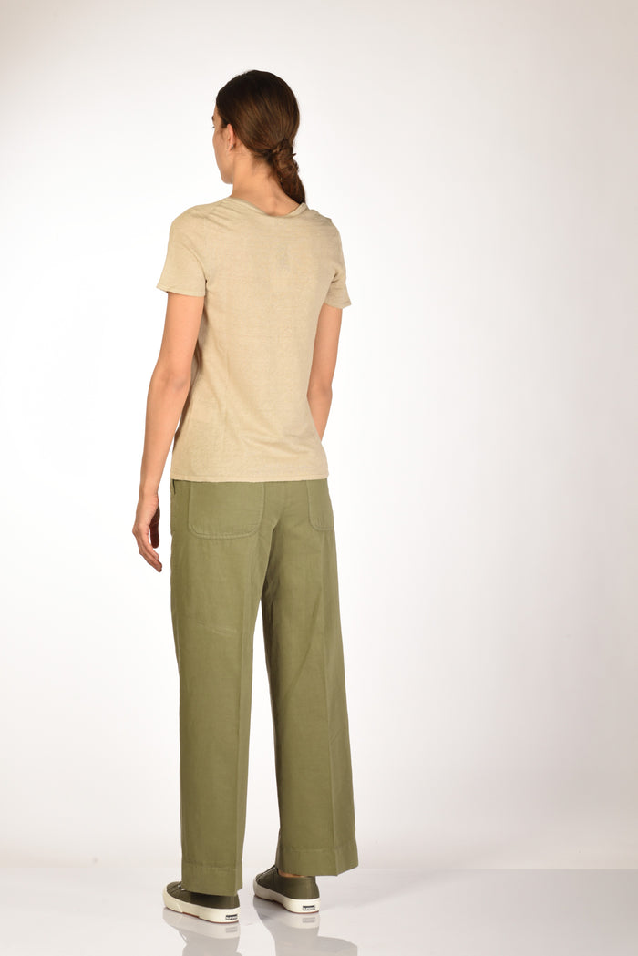 Base Milano Maglia Tshirt Beige Donna - 5