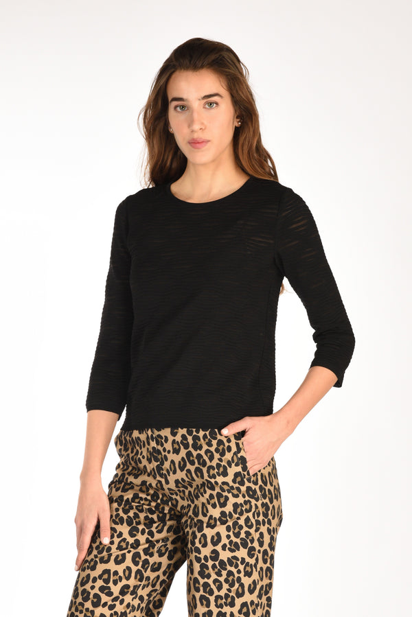 Anne Claire Maglia Nero Donna