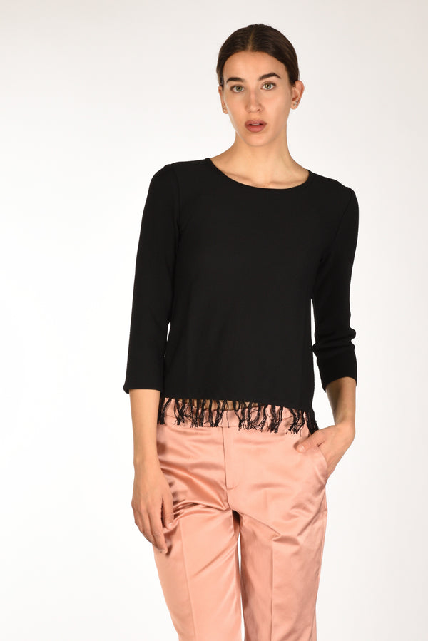 Anne Claire Maglia Nero Donna