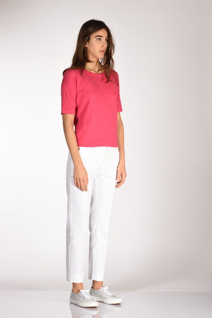 Anne Claire Tshirt Di Maglia Fucsia Donna - 4