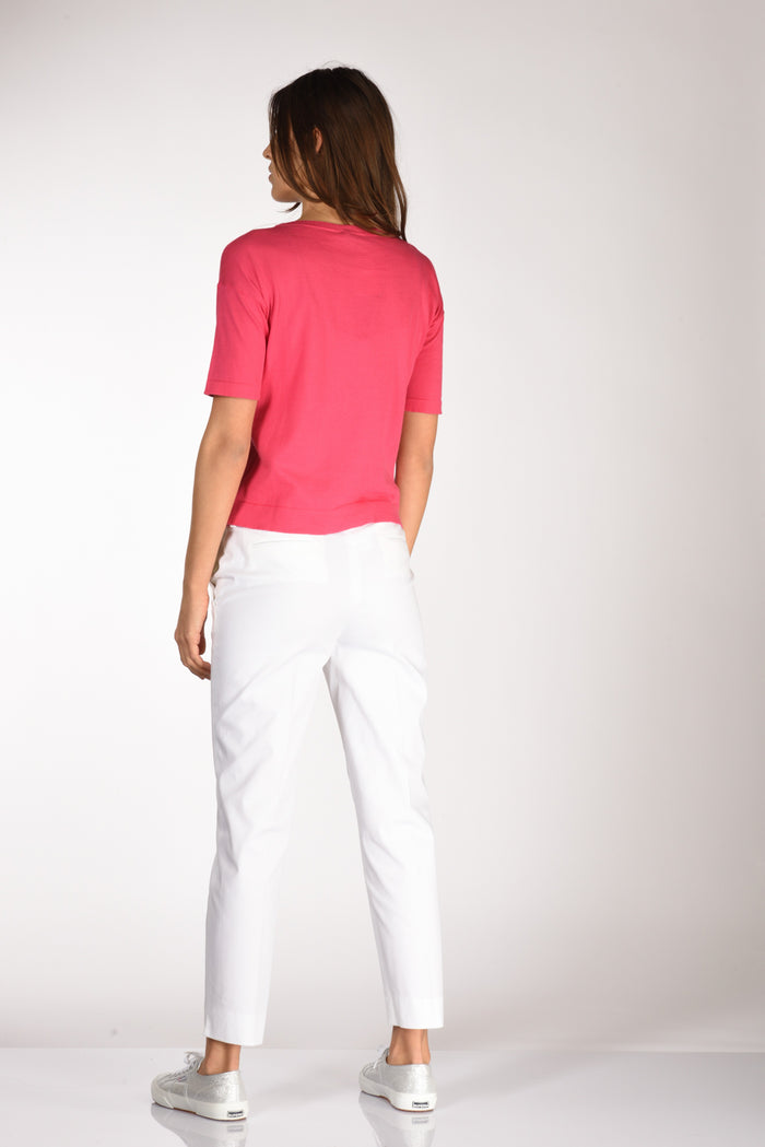 Anne Claire Tshirt Di Maglia Fucsia Donna - 5