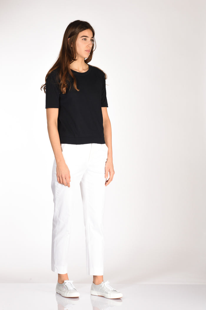 Anne Claire Tshirt Di Maglia Blu Donna - 4