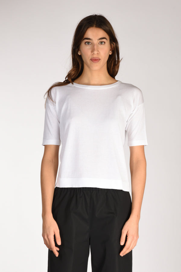 Anne Claire Tshirt Di Maglia Bianco Donna-2